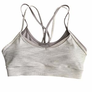 Zyia Active Luxe Strappy Sport Bra Gray S